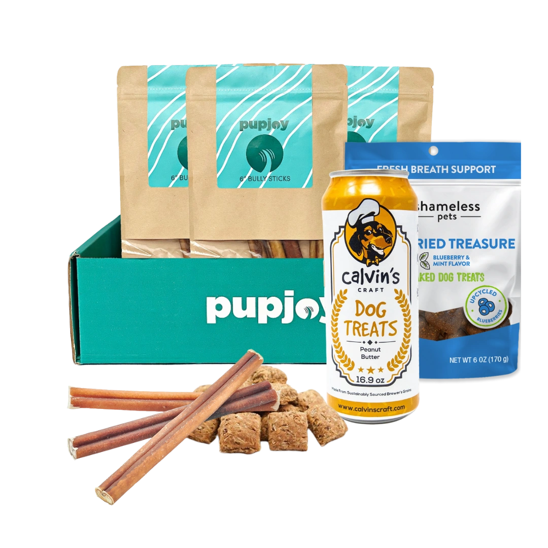 Bully Sticks & Treats Box: 6-Month Pup Paradise Delivered!